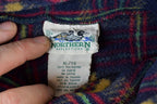 Vintage 1990s Northern Reflections Fleece Plaid Sweater