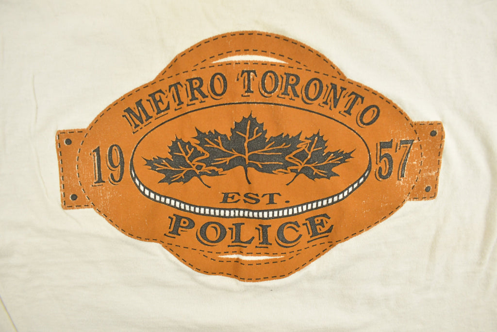 Vintage 1990s Metro Toronto Police Graphic T-Shirt