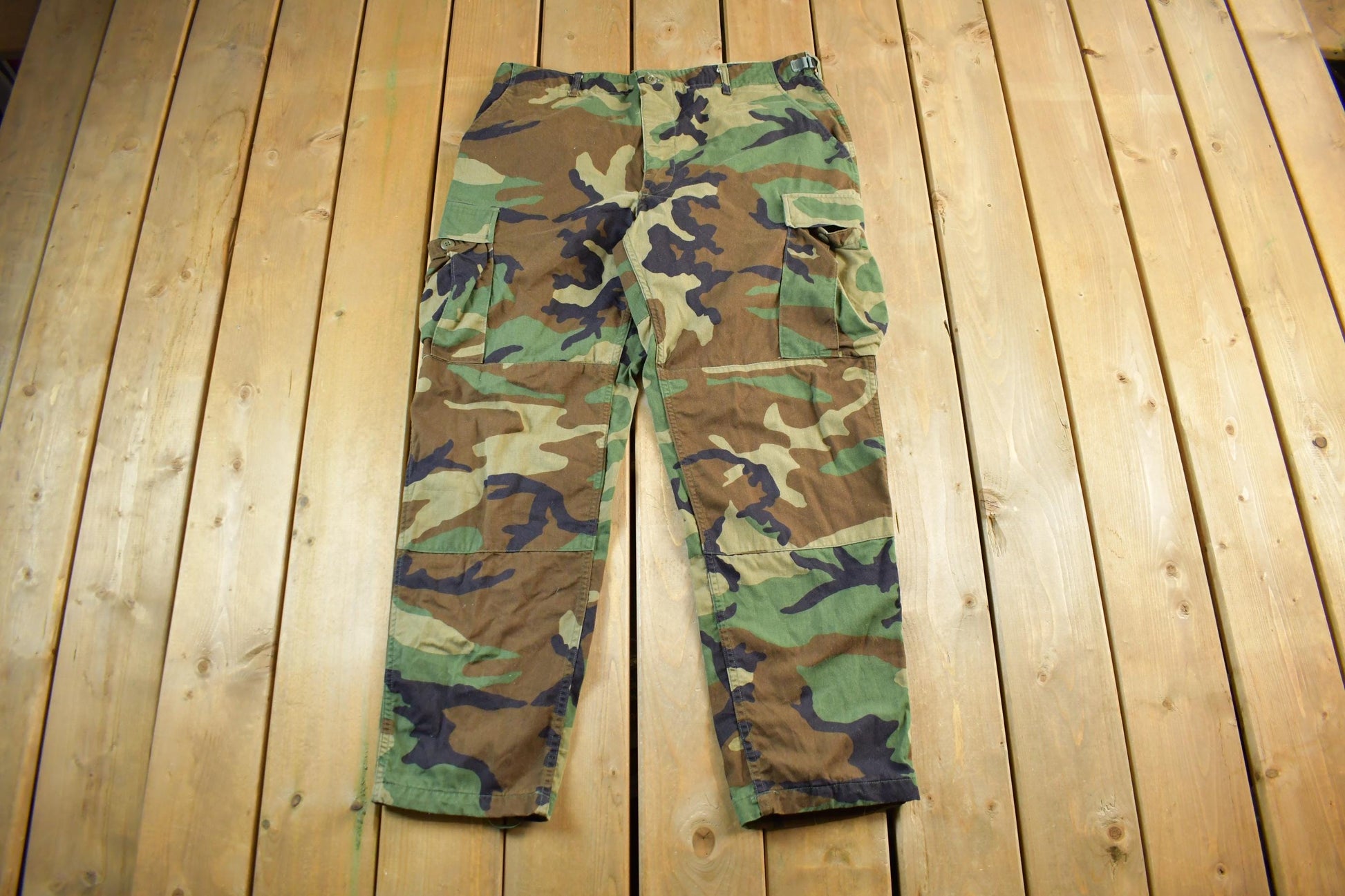 Vintage 2000s Army Woodland Camouflage Cargo Pants Men's 38 x 21