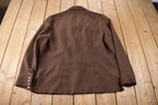 Vintage 1970s Lee Western Style Pearl Snap Button Up Shirt Made in USA Size XL