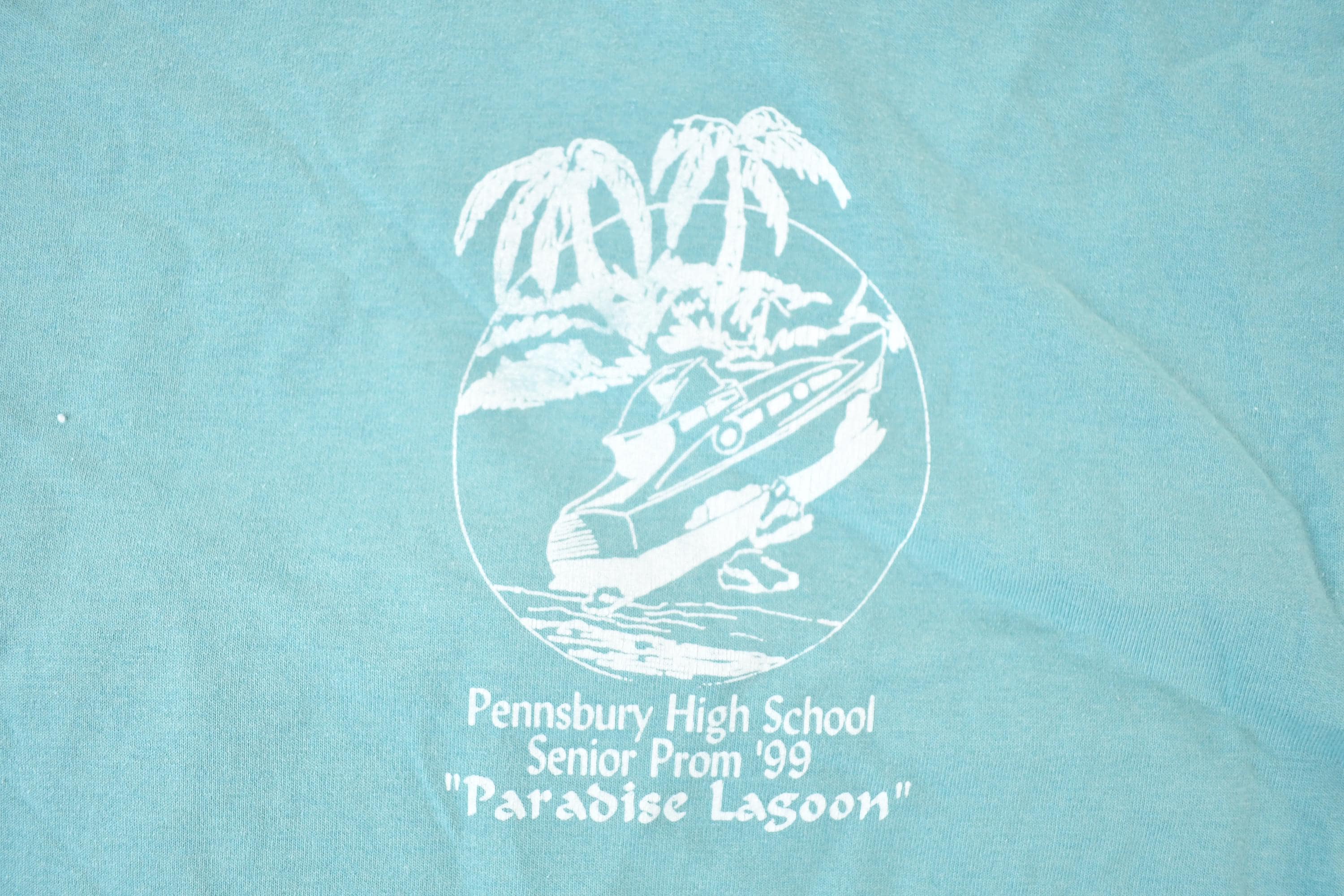 Vintage 1999 Pennsbury High School Senior Prom Souvenir T-Shirt Mens L