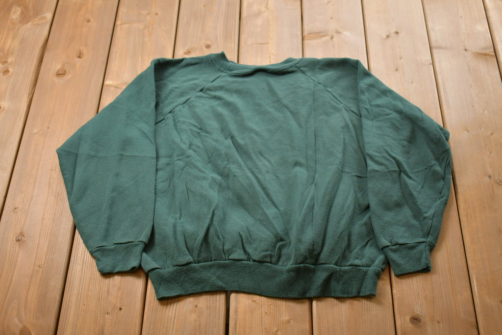 Vintage 1980s Blank Raglan Crewneck Sweatshirt