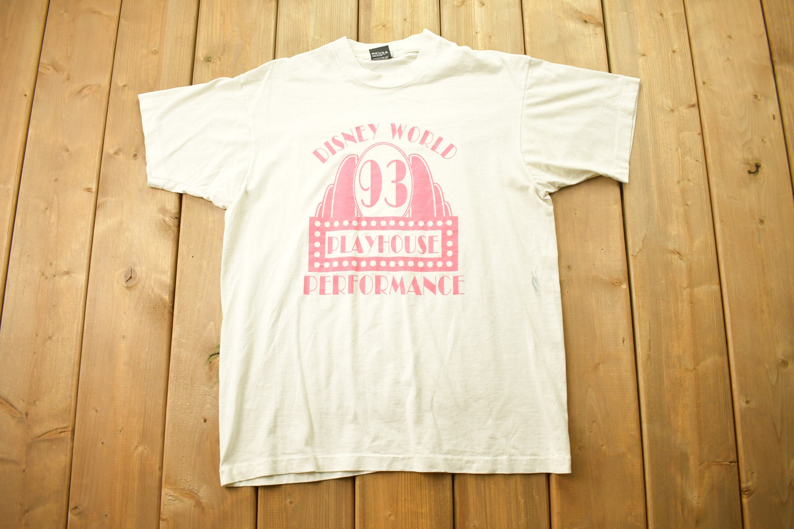 Vintage 1993 Walt Disney World Playhouse Performance Graphic t Shirt