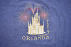 Vintage 1990s Orlando Florida Theme Park Embroidered Souvenir T Shirt
