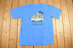 Vintage 1990s Adopt A Dog Surf Graphic T-Shirt