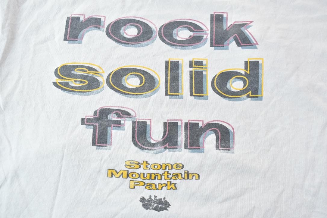 Vintage 1990s Souvenir Stone Mountain State Park Travel T-Shirt