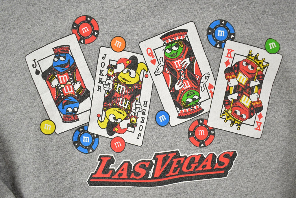 Vintage 1990s Las Vegas M&M's Zip Up Hoodie Sweatshirt