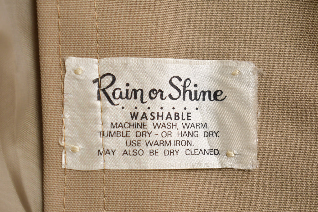 Vintage 1980s Rain or Shine Full Length Trench Coat