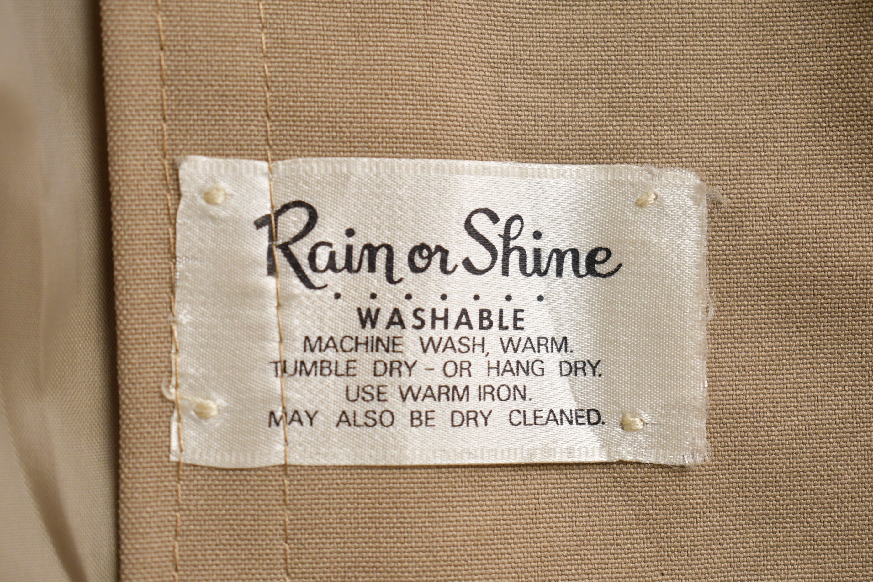 Vintage 1980s Rain or Shine Full Length Trench Coat