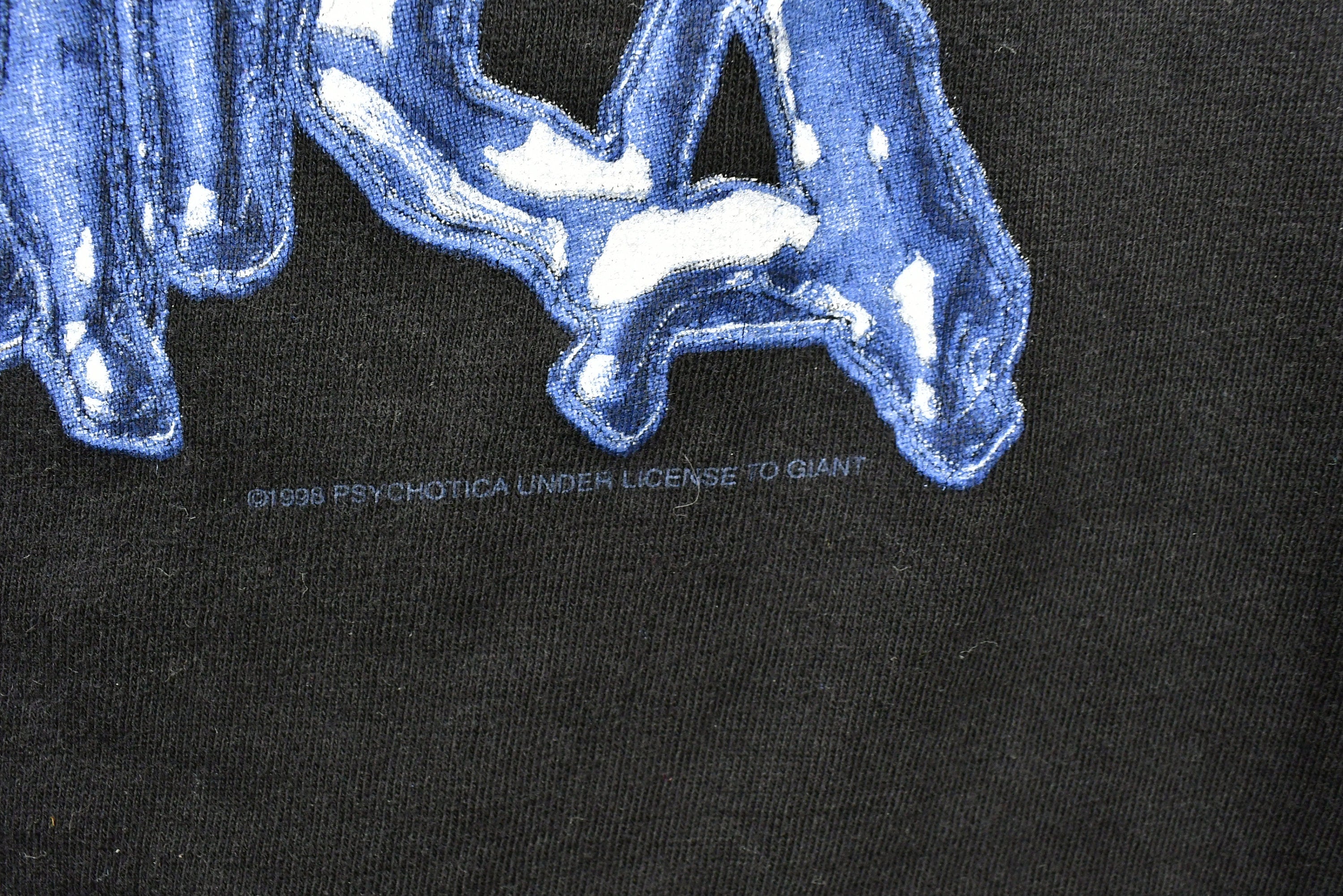 Vintage 1998 Psychotica Goth Band Graphic