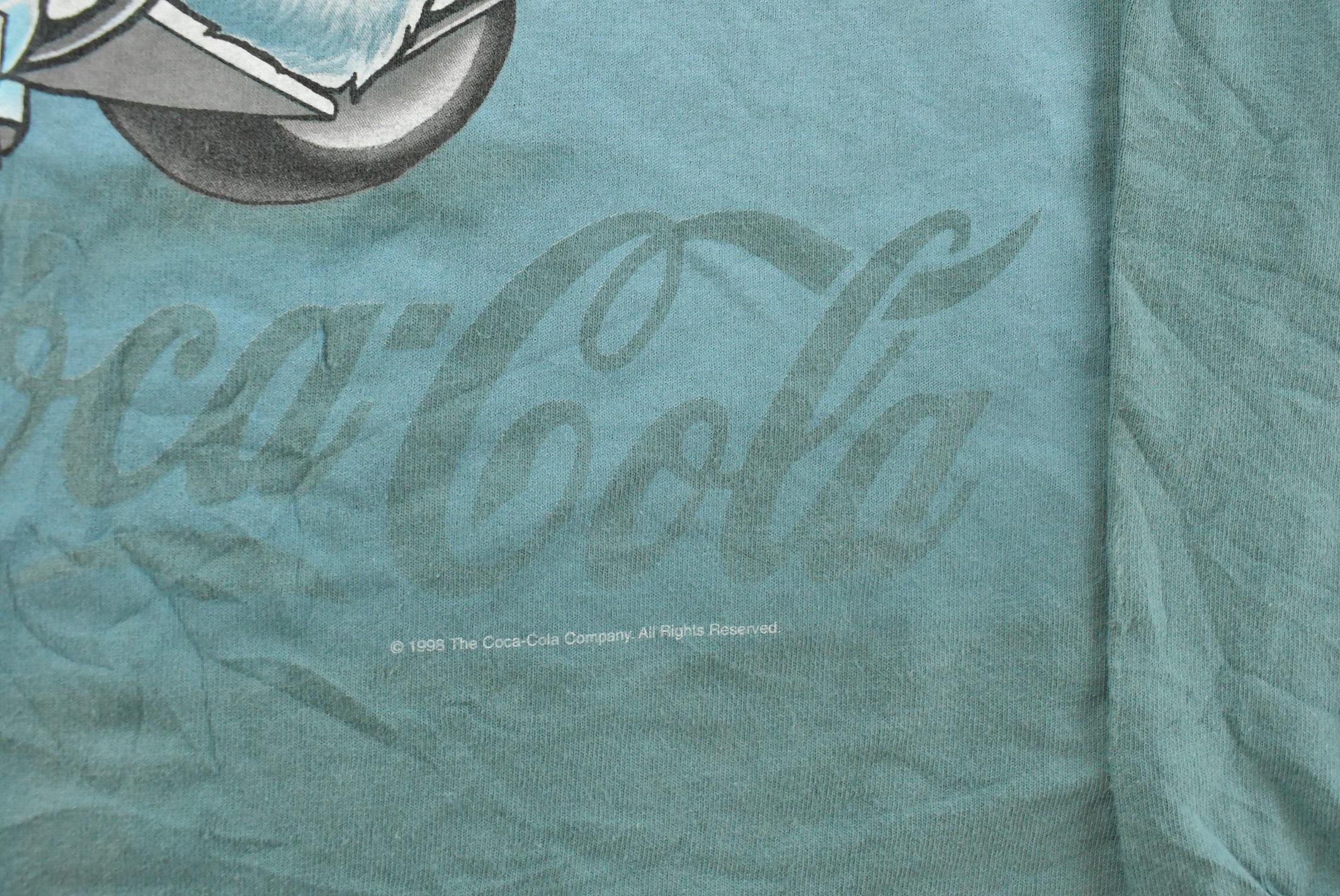 Vintage 1990s Coca Cola Graphic Long Sleeve T-Shirt Men's M