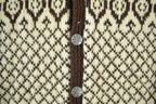 Vintage 1960s 1970s Scandinavian Wool Knit Clasped Cardigan Sweater Adult M-L
