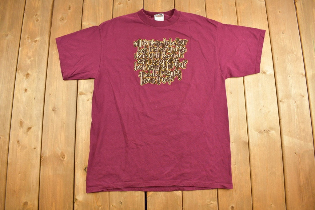 Vintage 1990s Paul Brandt Lyric Graphic T-Shirt