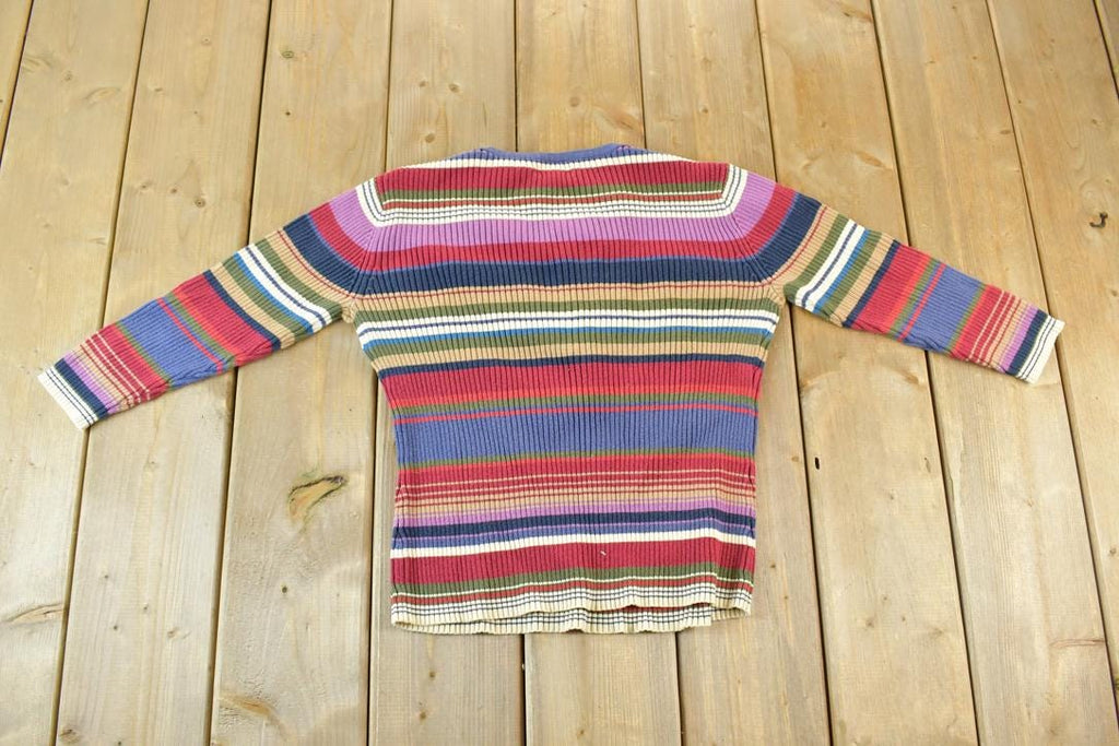 Vintage 1990s Dockers Boating Ribbed Knit Shirt