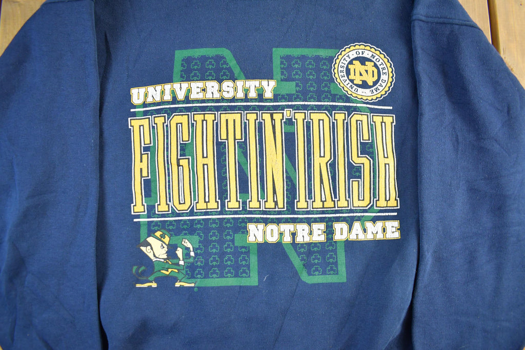 Vintage 90s Notre Dame Fighting Irish Crewneck Sweatshirt (Men's XL)