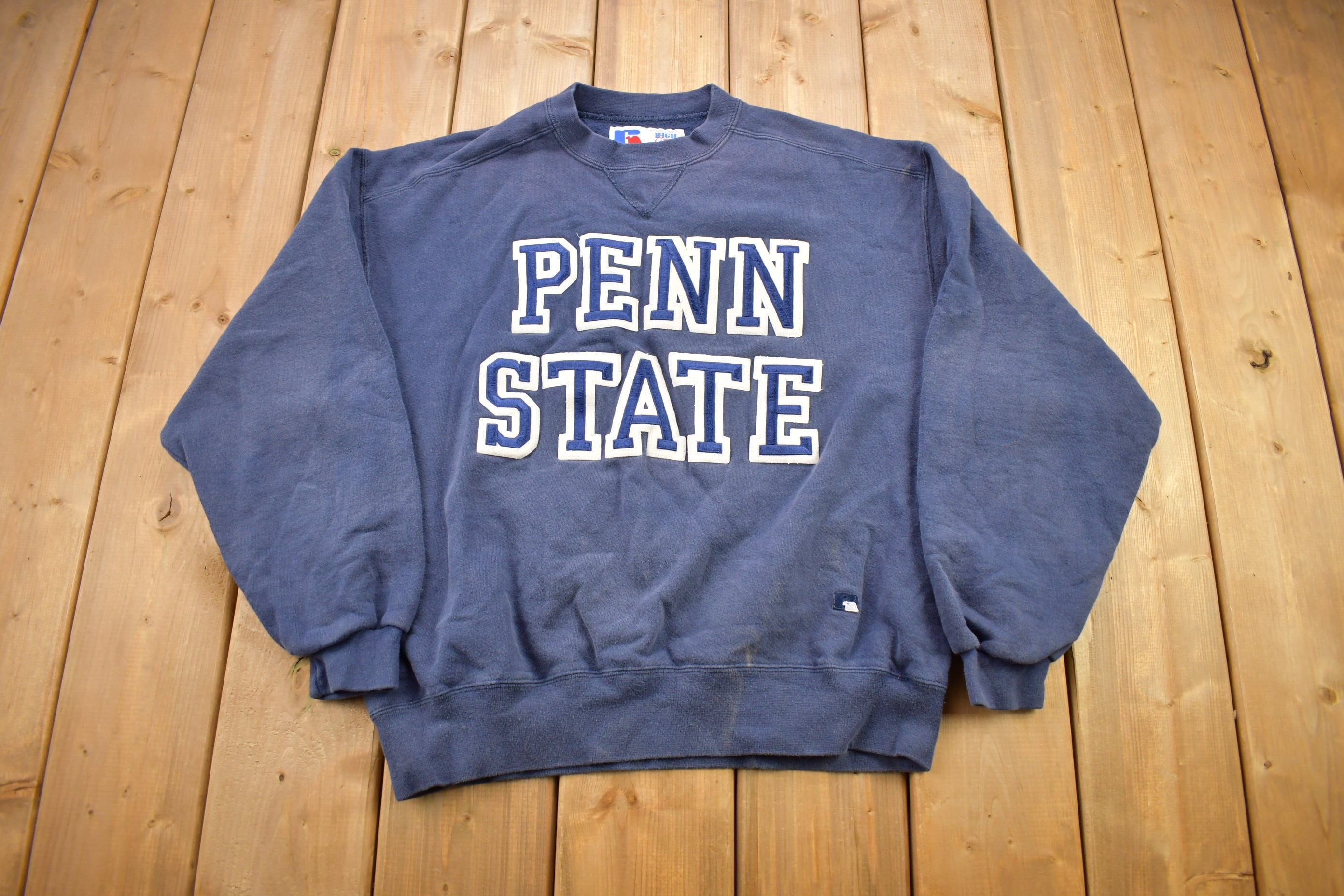 Vintage 1990s Penn State University Collegiate Russell Athletics High Cotton Crewneck