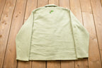 Vintage 1990s Floral Zip Up Fleece Sweater