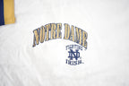 Vintage 1990s Notre Dame Fighting Irish Embroidered Collegiate Long T-Shirt Made In USA Size M