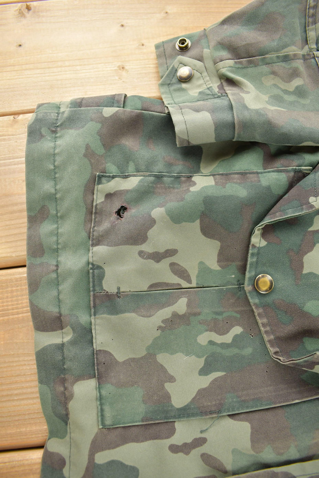 Vintage 1980s Canadian Military Camouflage Garrison Dress Land Army Jacket