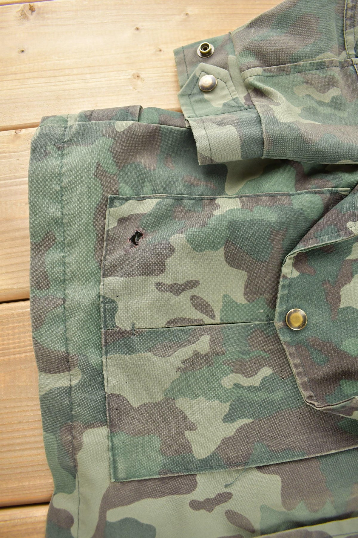 Vintage 1980s Canadian Military Camouflage Garrison Dress Land Army Jacket