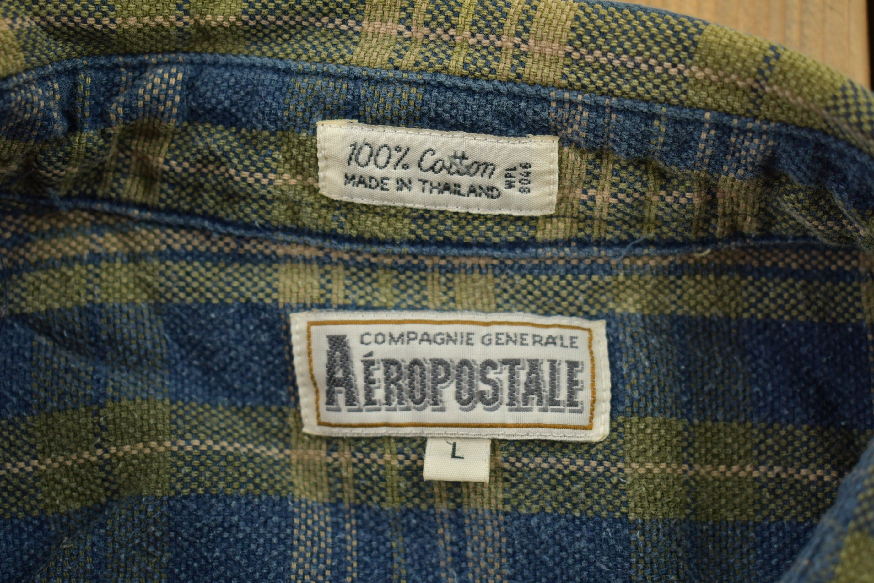Vintage 1990s Aeropostale Plaid Button Up Shirt