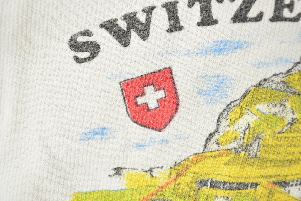 Vintage 1990s Switzerland Pilatus Lucerne Crewneck Sweatshirt