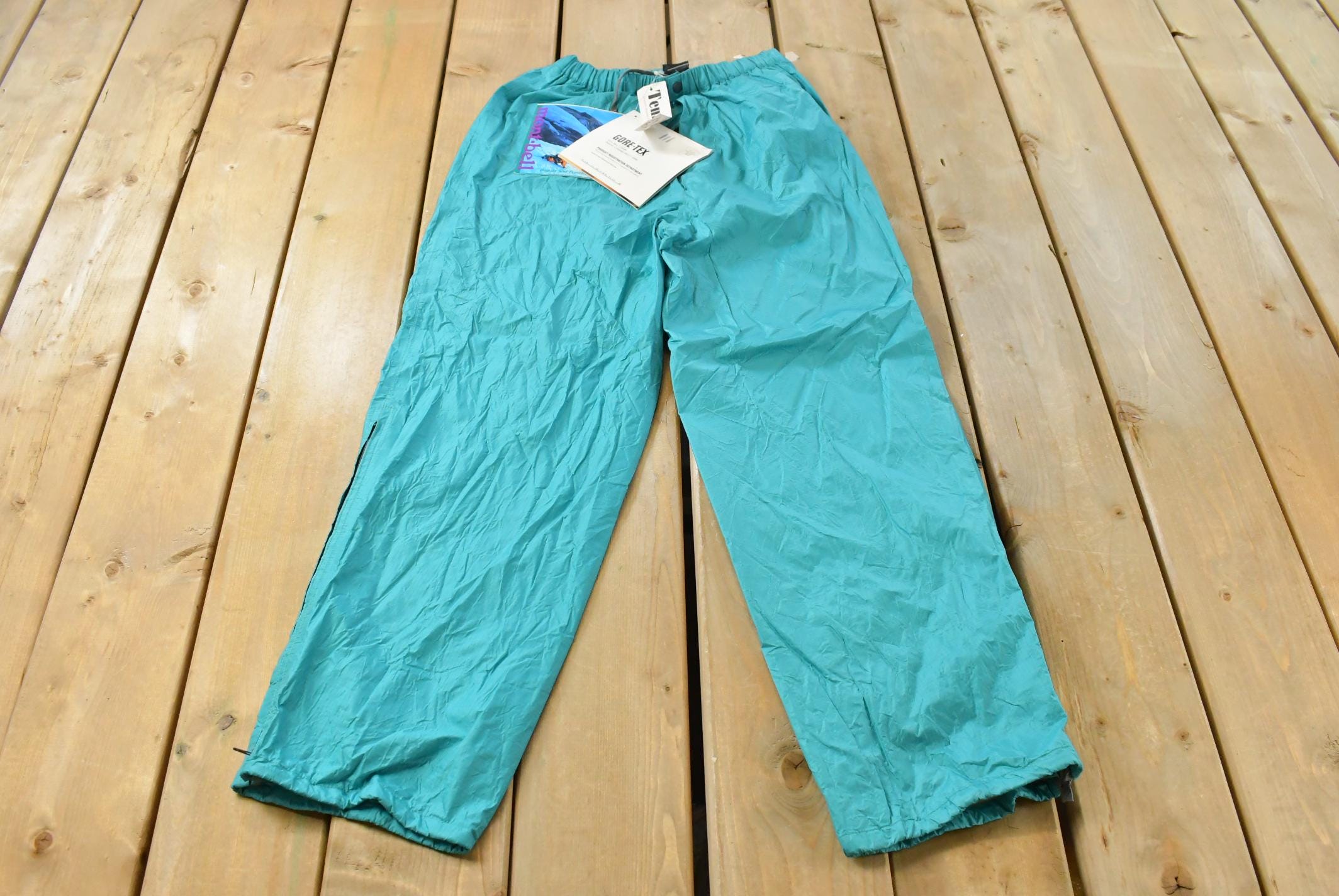 Vintage 1990s Deadstock Montbell Gore Tex Hiking Track Pants Men's Small / Vintage Pants / Trackpants / Athletic