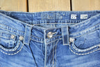 Vintage Y2K Miss Me Bedazzled Low Rise Jeans Size 27x31