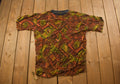 Vintage 1990s Abstract Pattern All Over Print Graphic T Shirt
