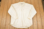 Vintage 1990s Levis White Button Up Shirt Mens XL
