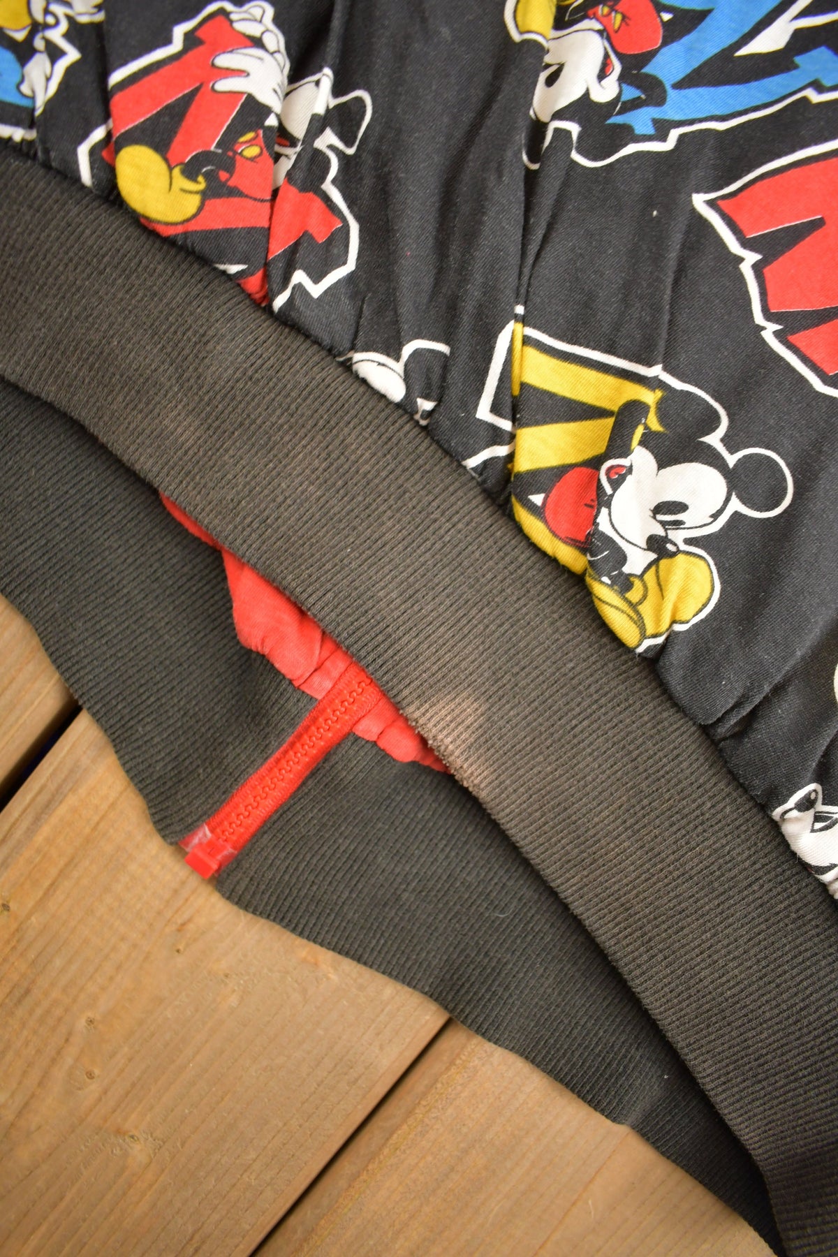 Vintage 1990s Disney Mickey Mouse All Over Print Reversible Jacket