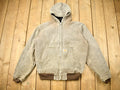 Vintage 1990s Distressed Carhartt Hooded Work Jacket