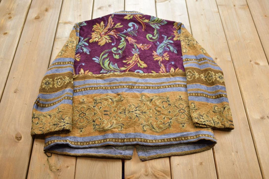 Vintage 1990s Sag Harbor Floral Tapestry Button Up