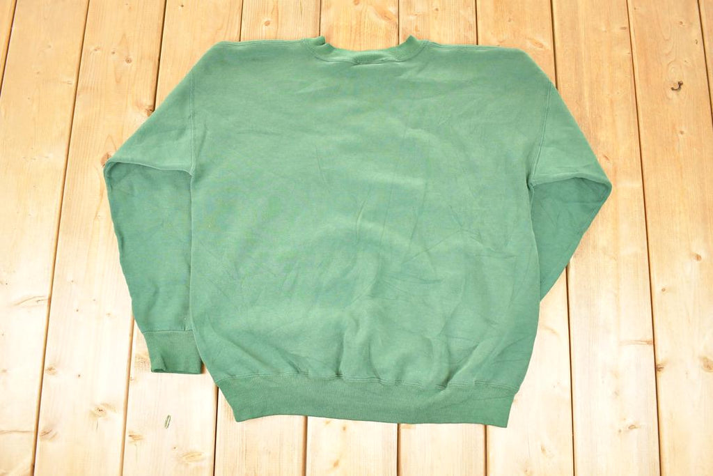 Vintage 1990s Italian Big L Patch Crewneck Sweatshirt Men's L