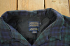 Vintage 1990s Pendleton Wool Flannel Button Up Board Shirt Men's XL