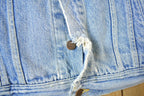 Vintage 1990s Golden Retriever Distressed Lee Jean Jacket