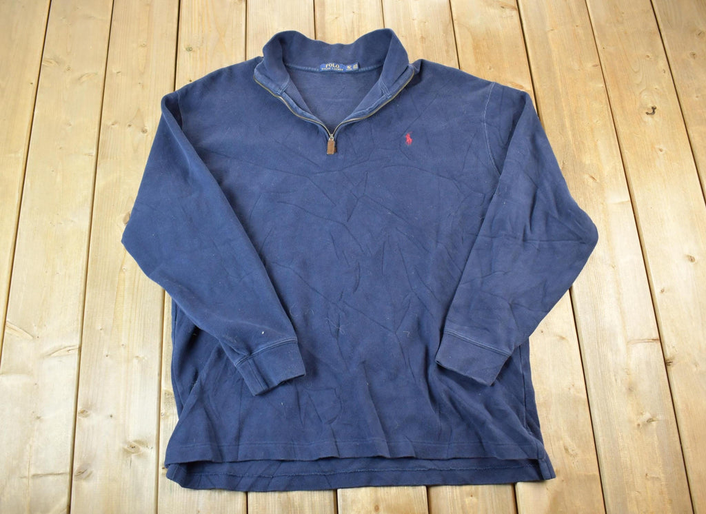Vintage 1990s Polo By Ralph Lauren Quarter Zip Sweatshirt