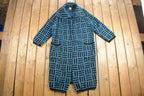Vintage 1980s European Star Virgin Wool Knit Long Coat