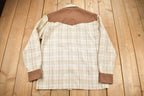 Vintage 1980s Western Style Plaid Button Up Shirt