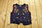 Vintage Floral Knitted Sweater Vest