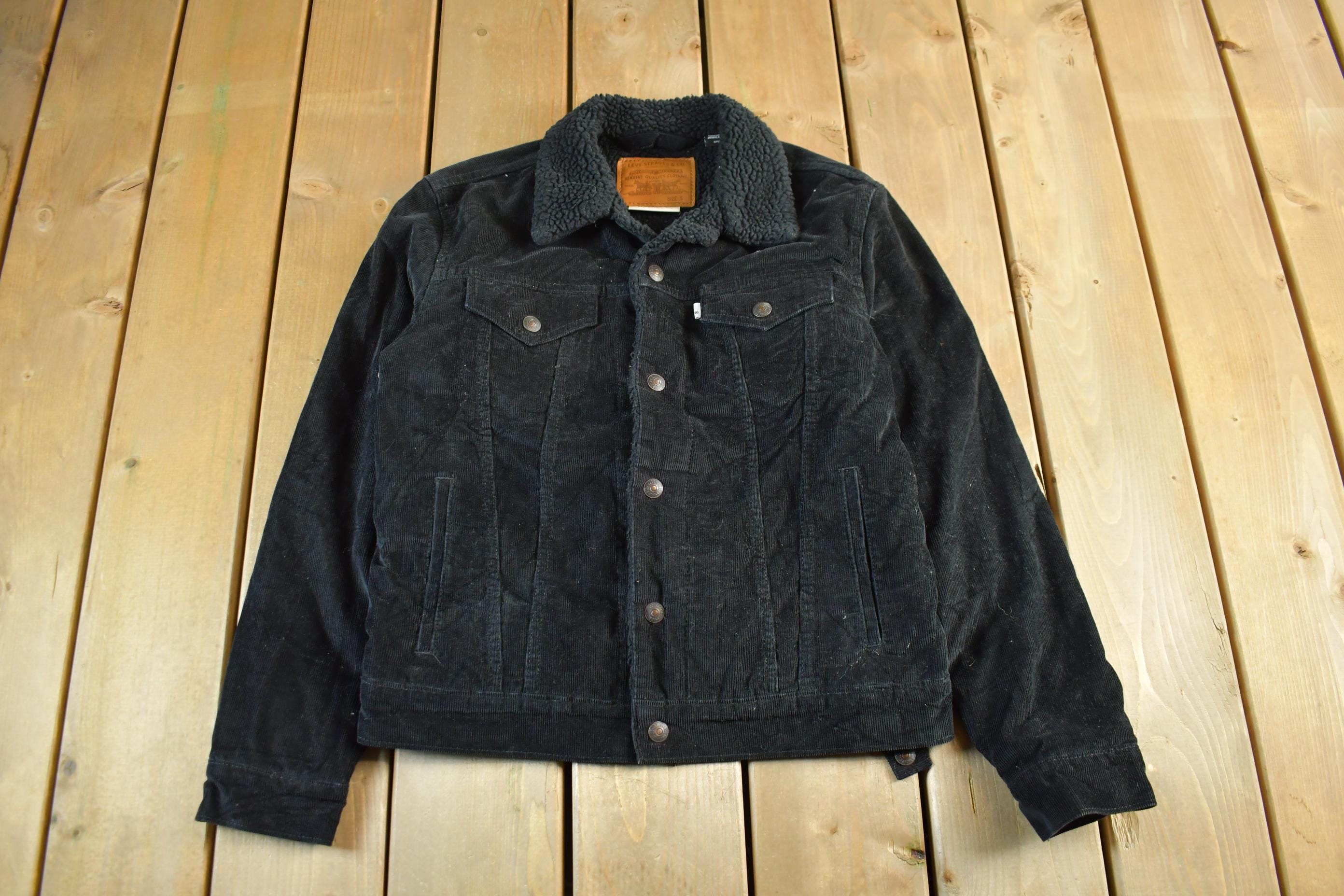 Vintage 2000s Levi's Sherpa Corduroy Trucker Jean Jacket Men's Small