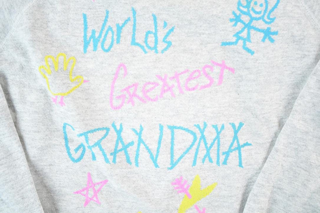 Vintage 1990s Worlds Greatest Grandma Crewneck Sweatshirt Womens L