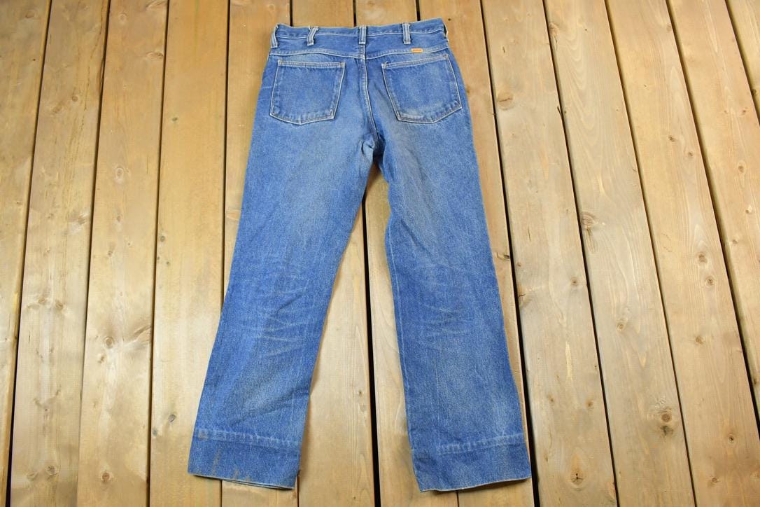 Vintage 1970s Rustler Denim Jeans Size 30 x 27 Made In USA