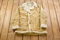Vintage 1980s Suede Leather Shearling Jacket