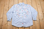 Vintage 1990s Abstract Button Up Shirt