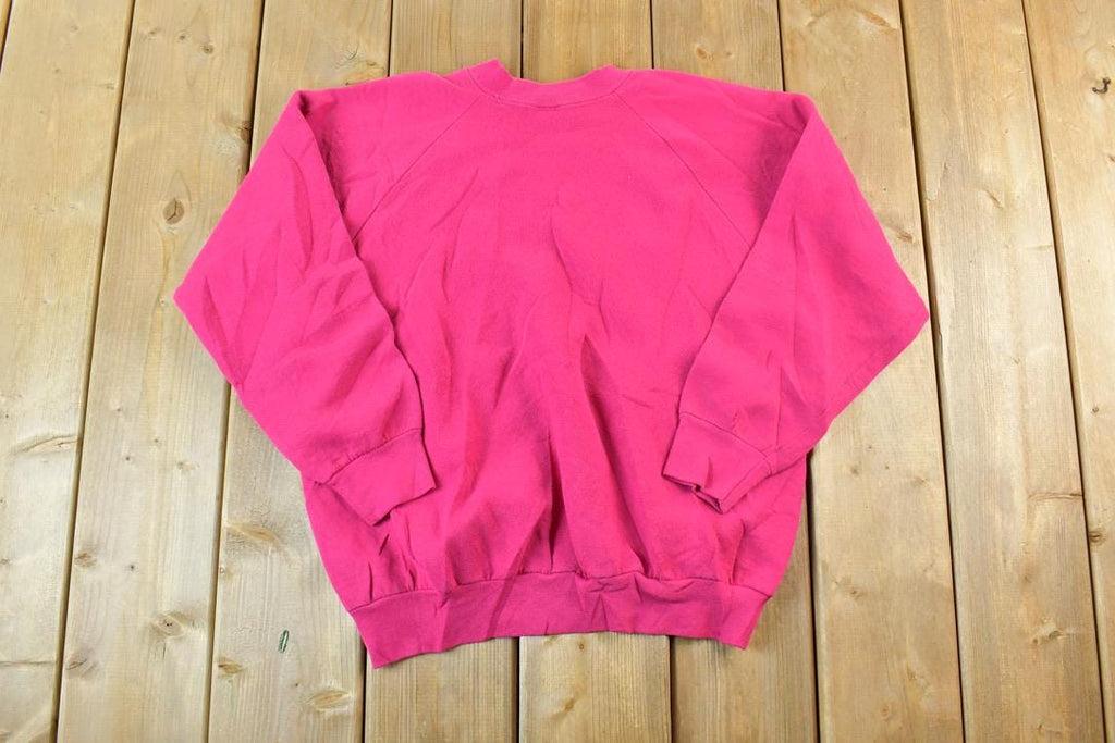 Vintage 1990s FOTL Blank Pink Crewneck Sweatshirt