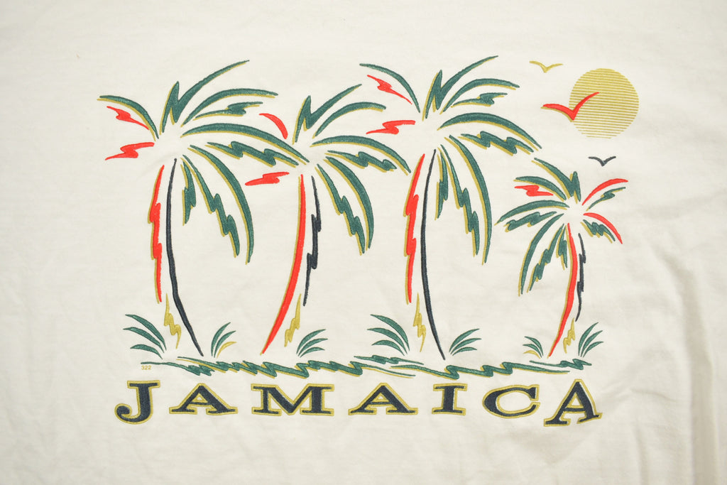 Vintage 1990s Jamaica Souvenir T Shirt  Summer  Made In Jamaica  Vacation Tee  Travel T Shirt  Single Stitch  Tourist  Holidays