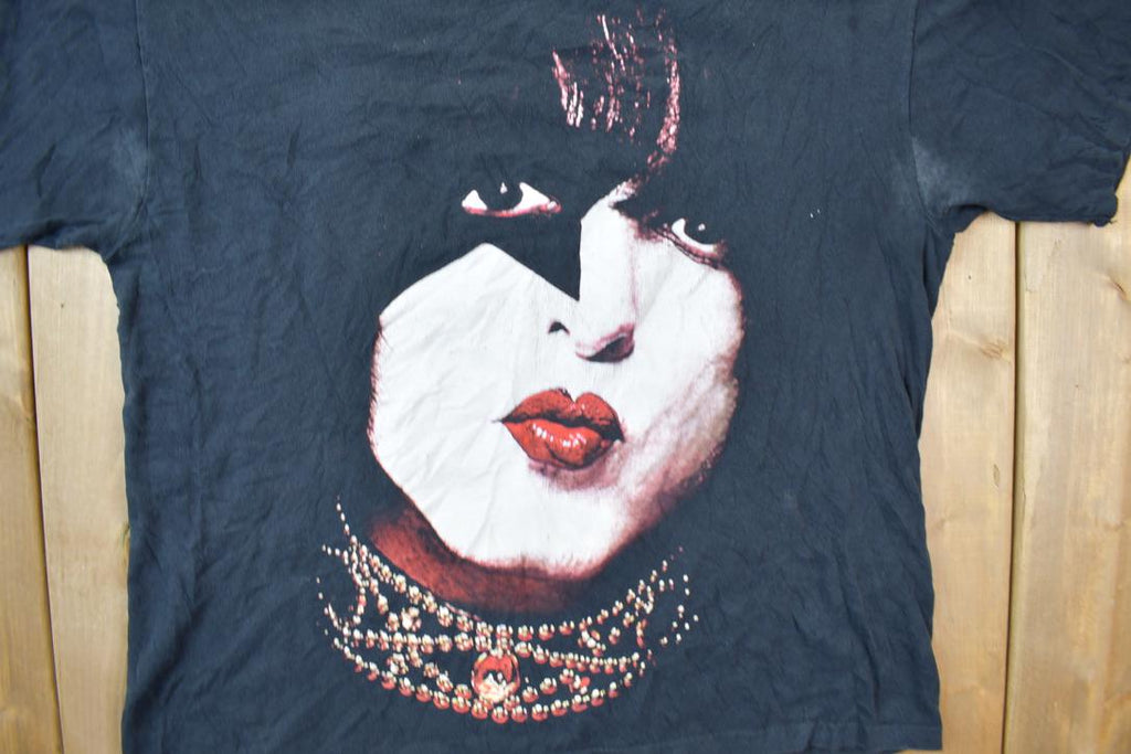 Vintage 1990s KISS Paul Stanley All Over Print Band T-Shirt