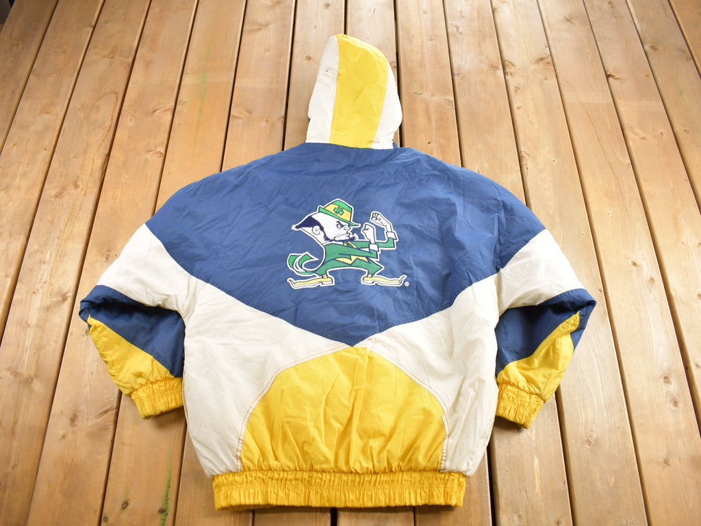 Vintage 1990s University of Notre Dame Fighting Irish Collegiate Jacket  Logo Athletic  Varsity Jacket  Sportswear  Americana
