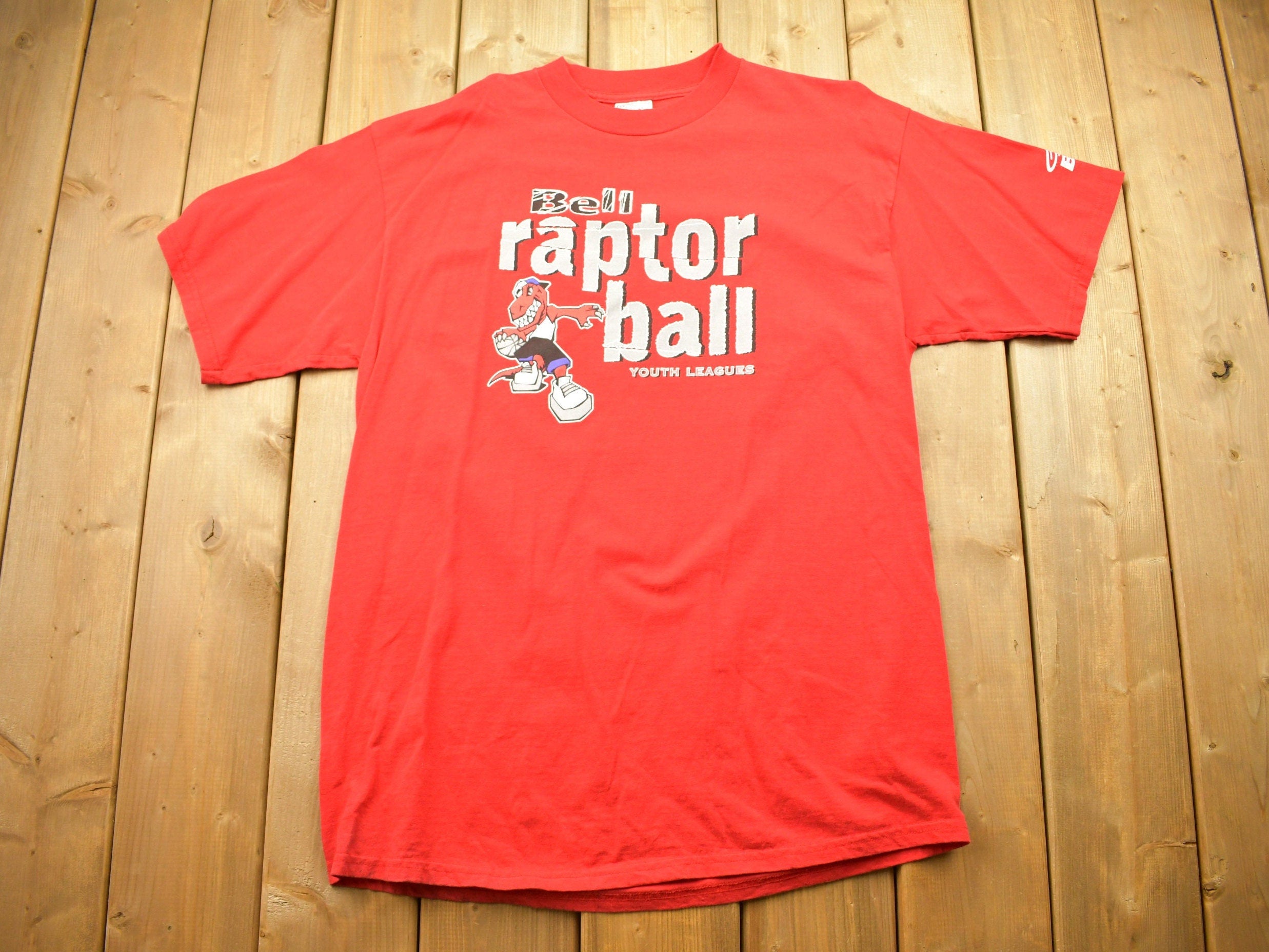 Vintage 1990s Bell Raptor Ball Youth League T-Shirt